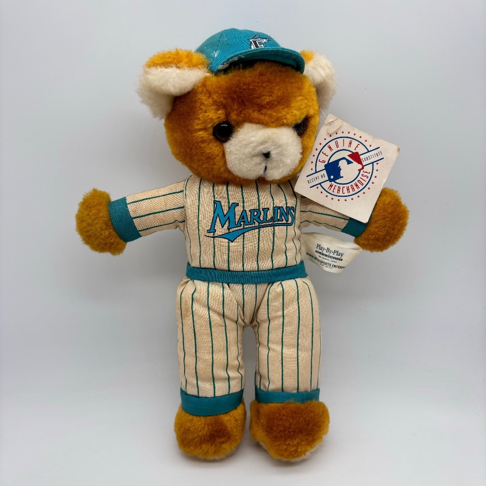Vintage Play By Play Florida Marlins Baseball MLB Retro 9" Plush w/ Tags